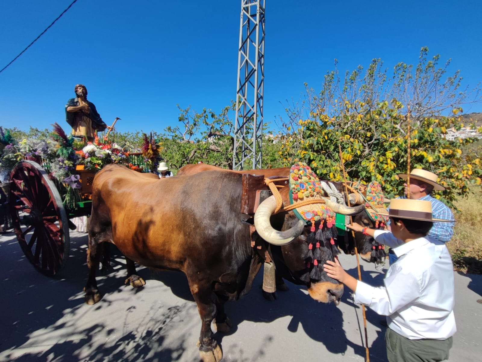 Los romeros de Almuñécar piden a San Isidro que llueva para salvar los cultivos.
